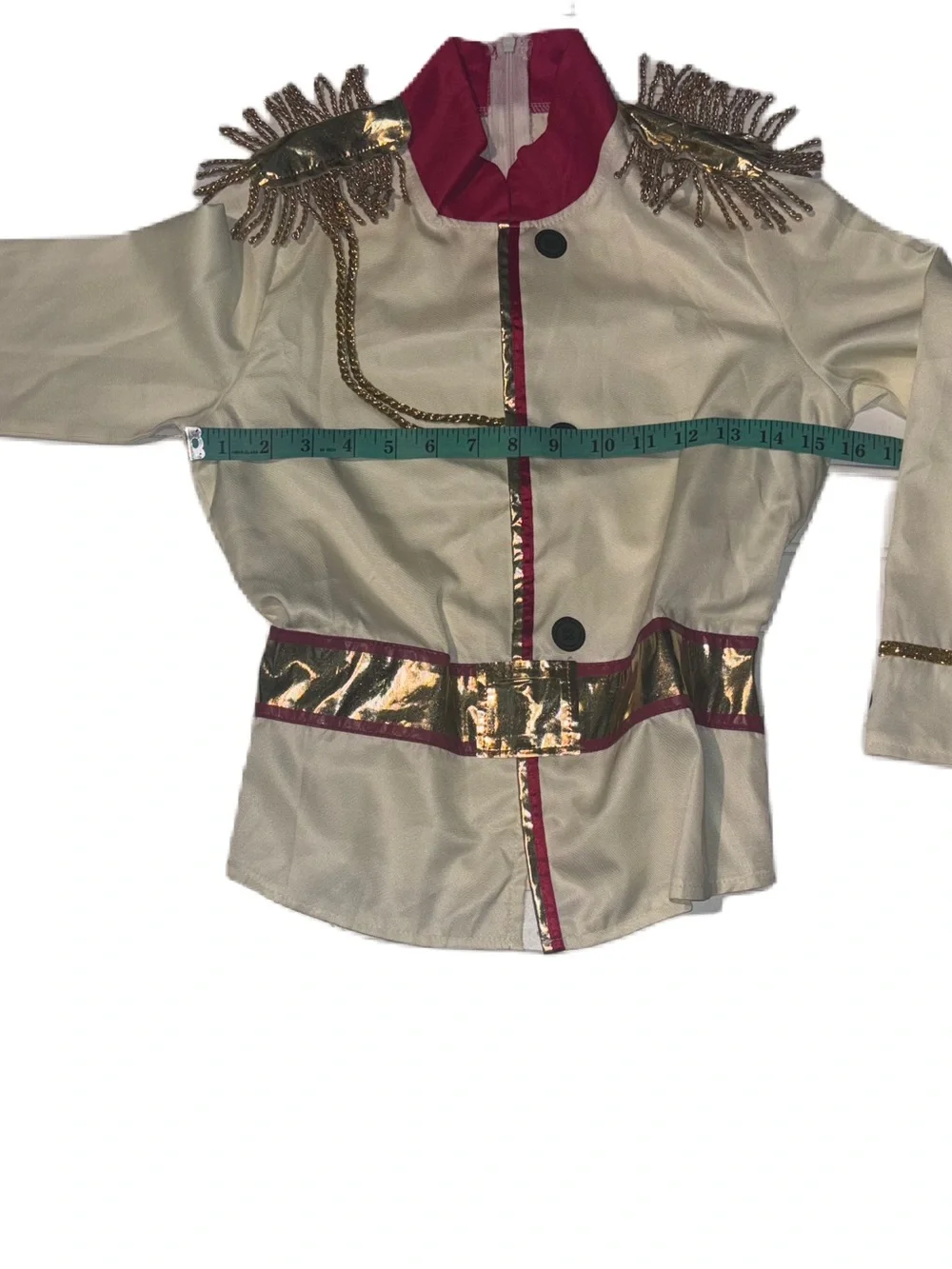 Kids Prince Charming Costume with Cream, Gold & Red Accents 2 Piece Boys L